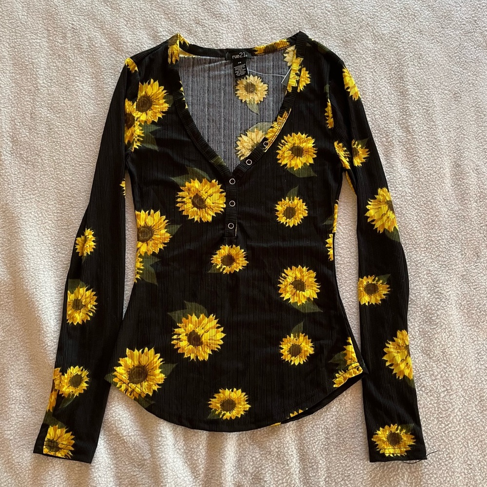 rue 21 sunflower shirt